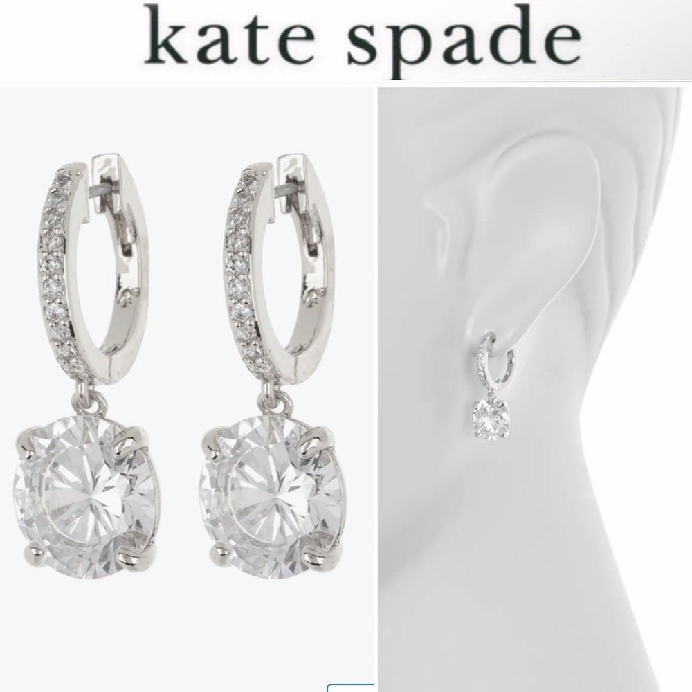 Kate Spade Silver and Crystal Earrings